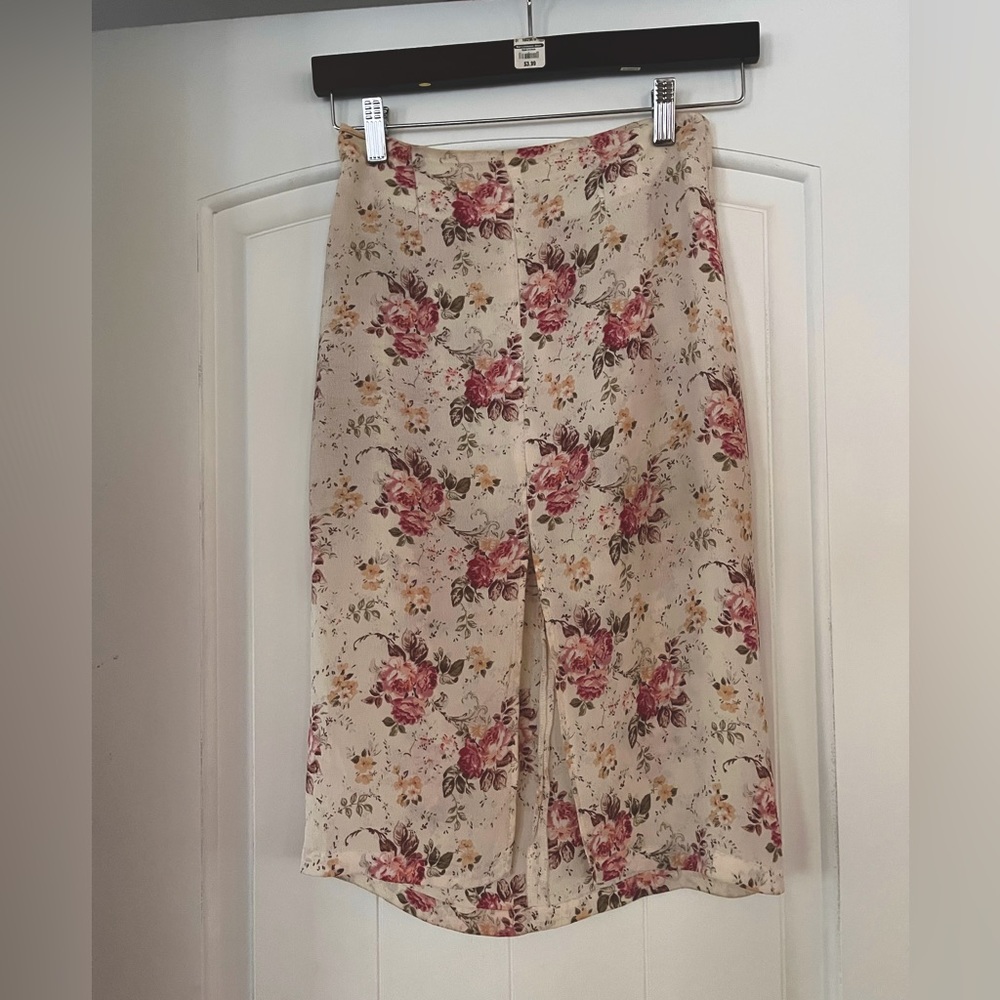 Reformation floral skirt